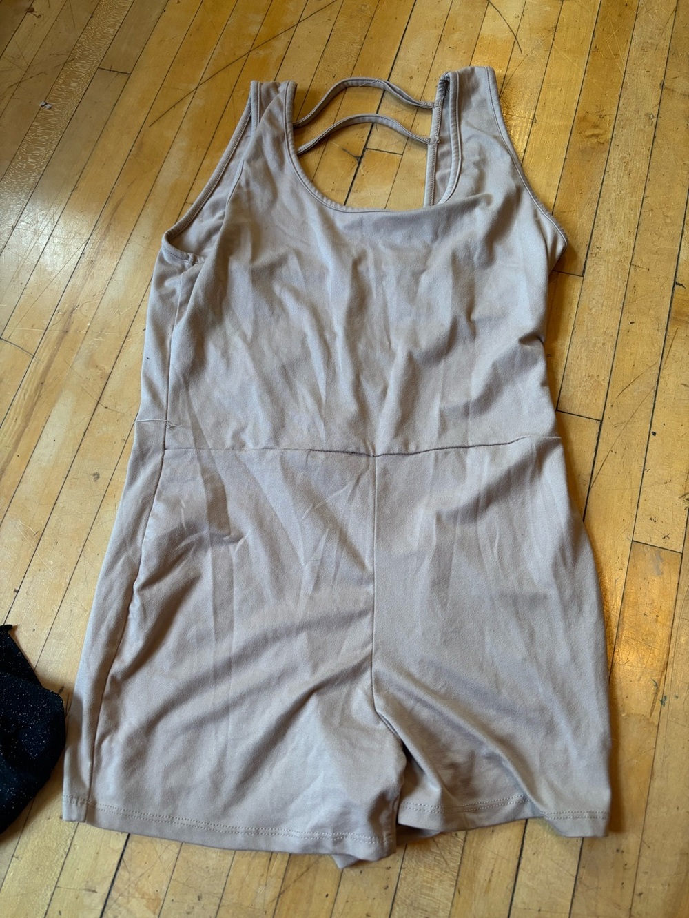 Women’s Taupe Sleeveless Romper